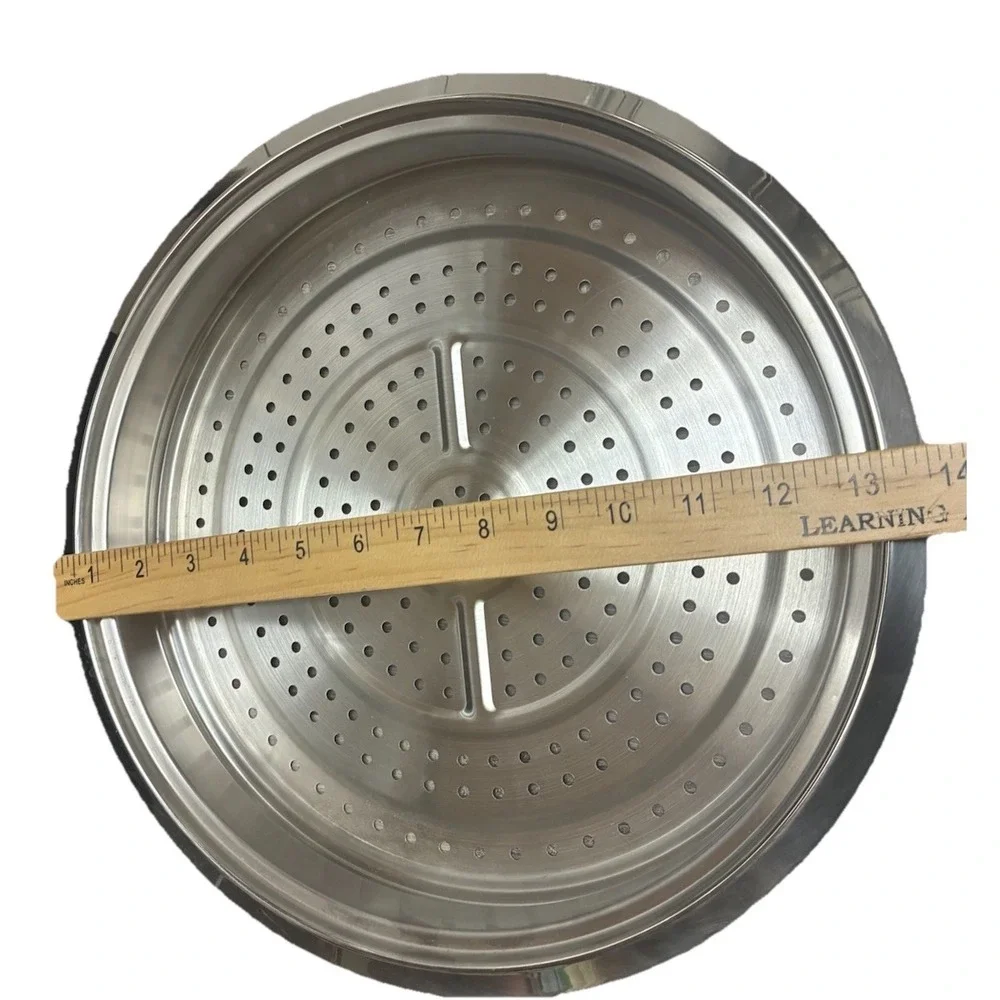 HSN Curtis Stone Multipurpose Steamer Tray Pan‎ Insert Stainless Steel 13.5